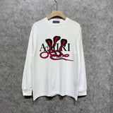 Amiri long sleeve shirts new font cobra printing