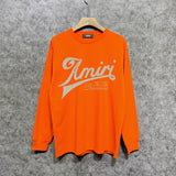 Amiri long sleeve shirts distressed text printing