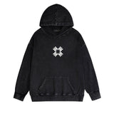 Amiri washed hoodie xiaojian letter group washed and distressed printing