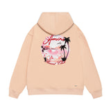 Amiri hoodie pink beach print
