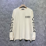 Amiri long sleeve shirts new bone sleeve printing