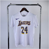 NBA Jerseys Lakers, white 24, quick-drying short sleeves