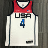 NBA Jerseys 2021 Olympics USA Team White 4, Bill