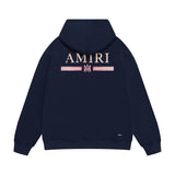 Amiri hoodie crayon horizontal stripes printing