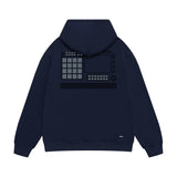Amiri hoodie tv channel shape printing