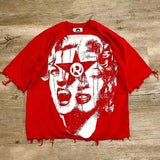 Street Unisex T-shirt Andy Warhol Style Printing