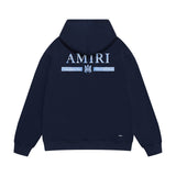 Amiri hoodie crayon horizontal stripes printing