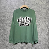 Amiri long sleeve shirts stereo hollywood printing