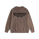 Amiri washed sweatshirt smoke gray wolf printing washed and distressed