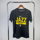 NBA Jerseys Season 23 Jazz, Black, Training Quick Dry T-Shirt Short Sleeve
