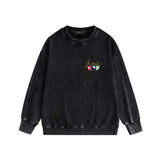 Amiri washed sweatshirt billiard cue printing washed and distressed