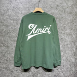 Amiri long sleeve shirts oblique text printing
