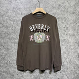 Amiri long sleeve shirts lion medal printing