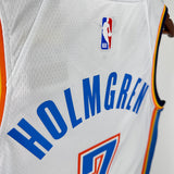 NBA Jerseys Season 23, Thunder, White No. 7, Holmgren