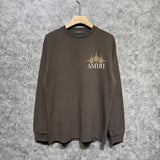 Amiri long sleeve shirts bone crack star printing