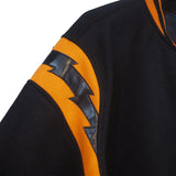 Rhude Jacket Embroidery Letter Lightning Color Matching Baseball Uniform