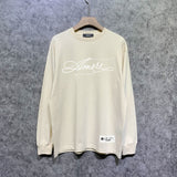 Amiri long sleeve shirts needlework letterprinting