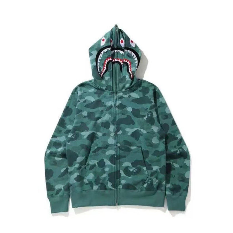Bathing ape hoode bape hip hop trendy zipper