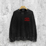 Amiri washed sweatshirt la limited art word printing washed and distressed