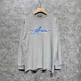 Amiri long sleeve shirts blue colorful art word printing