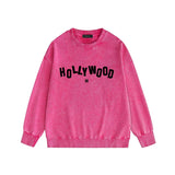 Amiri washed sweatshirt Hollywood alphabet print washed old