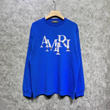Amiri long sleeve shirts metallic glossy letterprinting