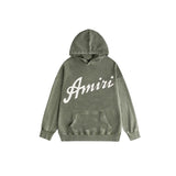 Amiri washed hoodie water estate printing