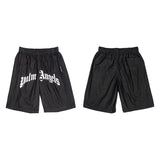 Palm Angels Shorts Mesh beach shorts