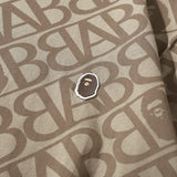 Bathing Ape T-Shirt Embroidered with Letters Short Sleeve T-Shirt