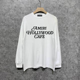 Amiri long sleeve shirts hollywood font printing