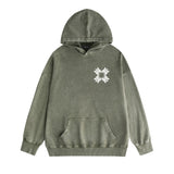 Amiri washed hoodie simple letter group washed distressed printing