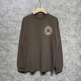 Amiri long sleeve shirts oil painting flying eagle printing