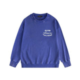 Amiri washed sweatshirt hollywood club printing washed and distressed