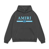 Amiri hoodie colorfulletter horizontal strip printing