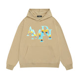 Amiri hoodie gradient overlapping letterprinting