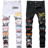 Mens Fashion Jeans Street graffiti style 5601# 5608#