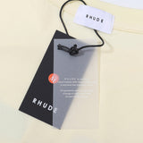 Rhude T Shirt Micro Standard Island Coconut Tree Print Short Sleeve T-Shirt