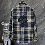 Chh Chrome Hearts T Shirts Men's Multi Shirt Embroidered Leather Retro Casual Long Sleeve Shirt