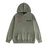 Amiri washed hoodie tv channel washed and distressed printing