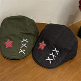 Y2k hot girl hat heavy industry bows small brim duckbill hat easiest for matchretro beret