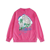 Amiri washed sweatshirt urban forest printing washed and distressed