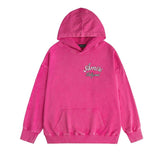 Amiri washed hoodie letter-filled printing distressed printing