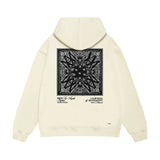 Amiri hoodie simple logo square sleeve print