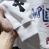 Chh Chrome Hearts Hoodie Color Sanskrit Hand Painted Graffiti Hooded Sweater