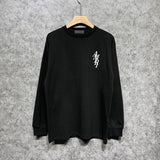 Amiri long sleeve shirts vertical small overlapping letterprinting