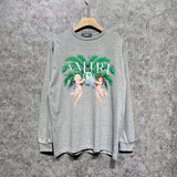 Amiri long sleeve shirts angel twin print