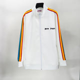 Palm Angels sweatshirt Striped zip-up cardigan