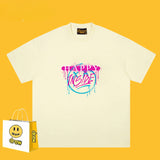 Drew T Shirts Smiley T-shirt Cotton Short Sleeve