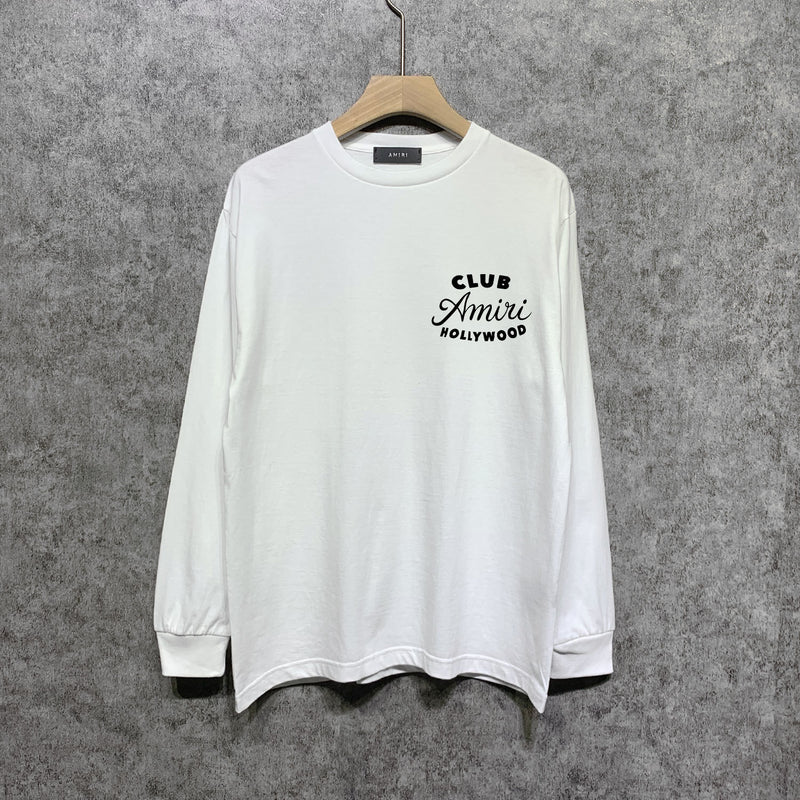 Amiri long sleeve shirts hollywood club printing