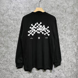 Amiri long sleeve shirts skeleton letterprinting